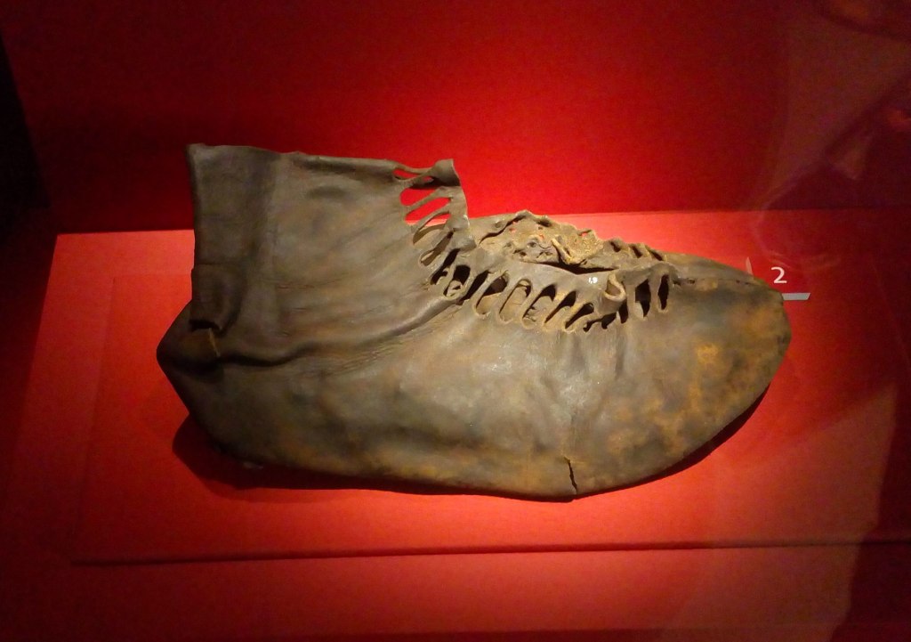 Leather boot from the site of Vindolanda